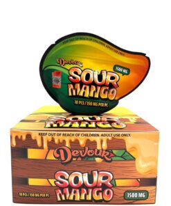 Devour Sour Mango Infused Gummies 1500MG